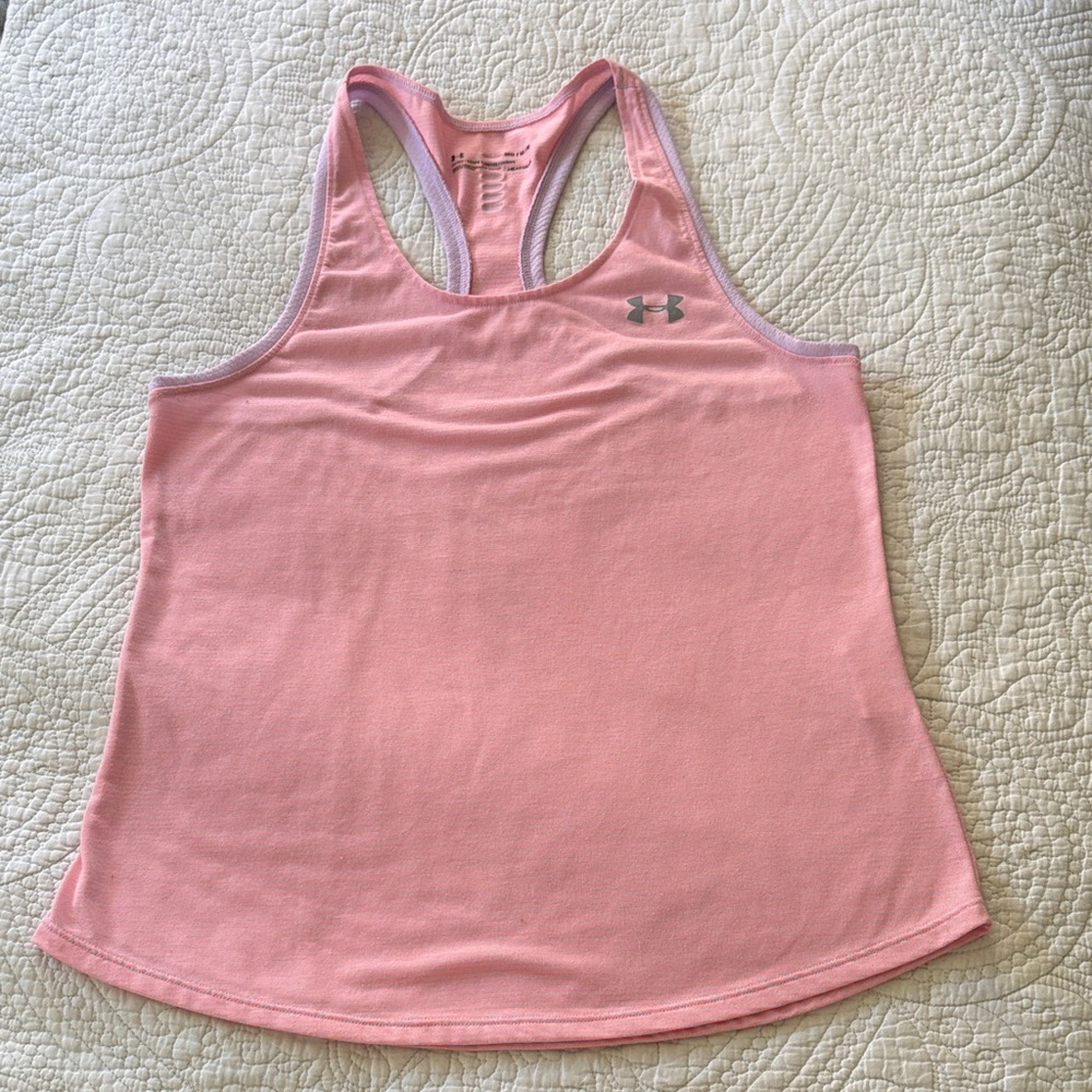 Under Armour Women's Light Pink Racerback Tank Top